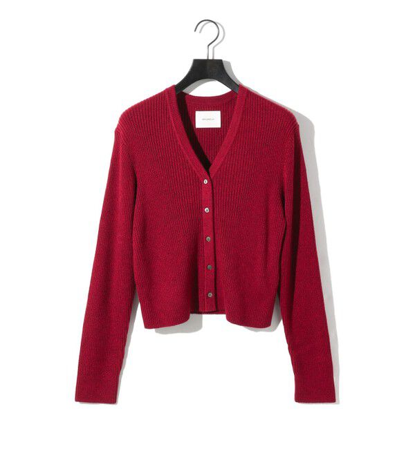 MIDIUMISOLID「MIDIUMISOLID for Ladies Vネックリブカーディガン」|ニット・セーター|