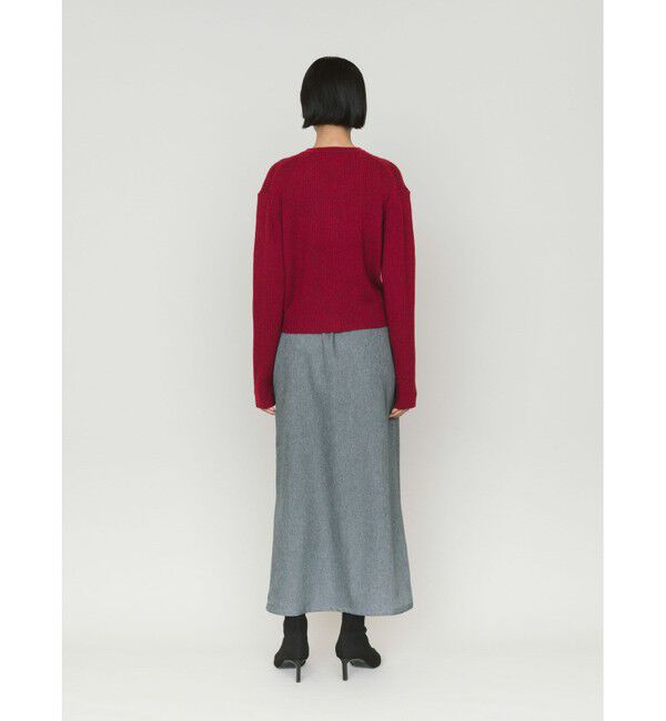 MIDIUMISOLID「MIDIUMISOLID for Ladies Vネックリブカーディガン」|ニット・セーター|