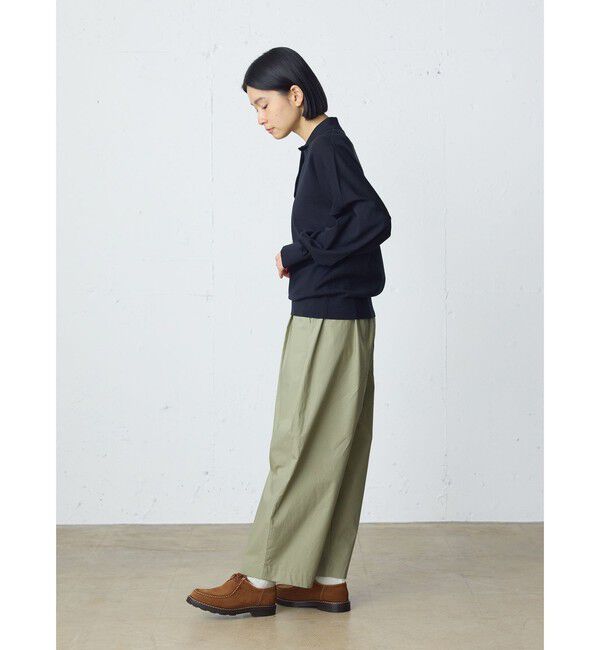 MidiUmi「MidiUmi ワイドニットポロ」|シャツ・ブラウス|