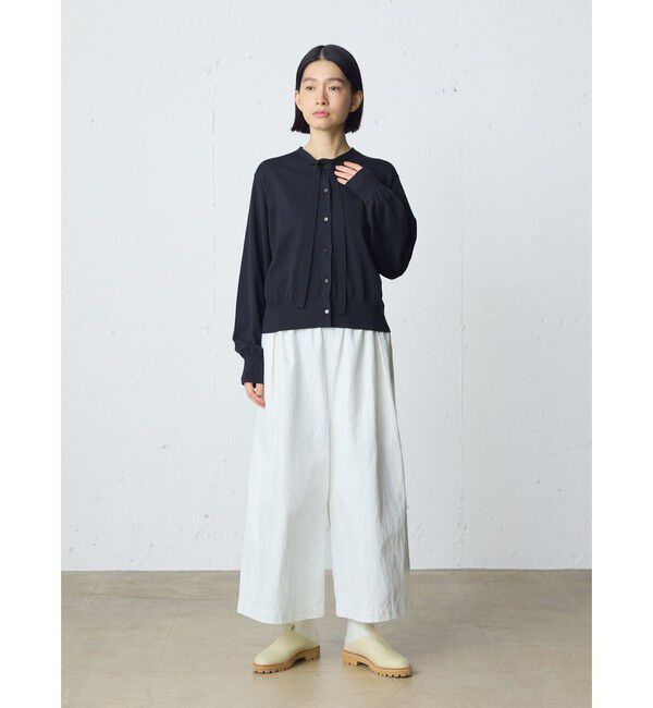 MidiUmi「MidiUmi ボウネクタイニットカーディガン」|カーディガン|