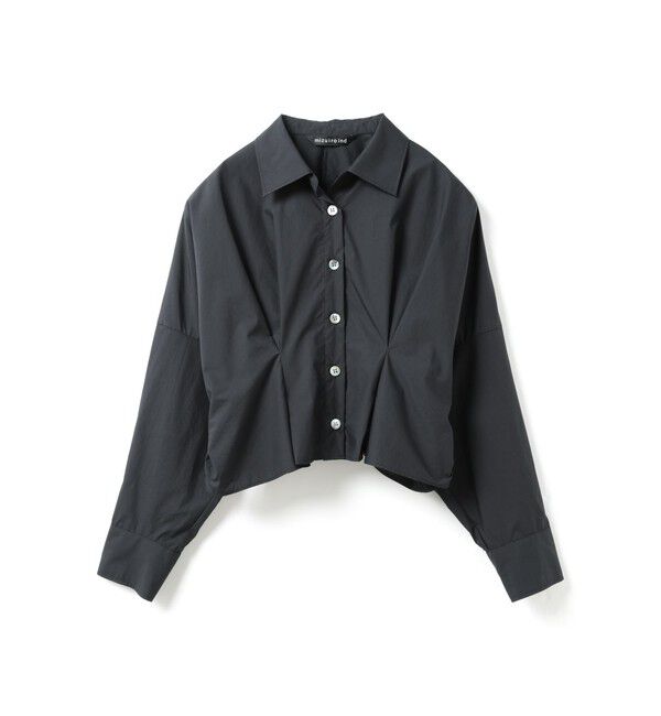 mizuiro ind「mizuiro ind コクーンショートシャツ」|シャツ・ブラウス|