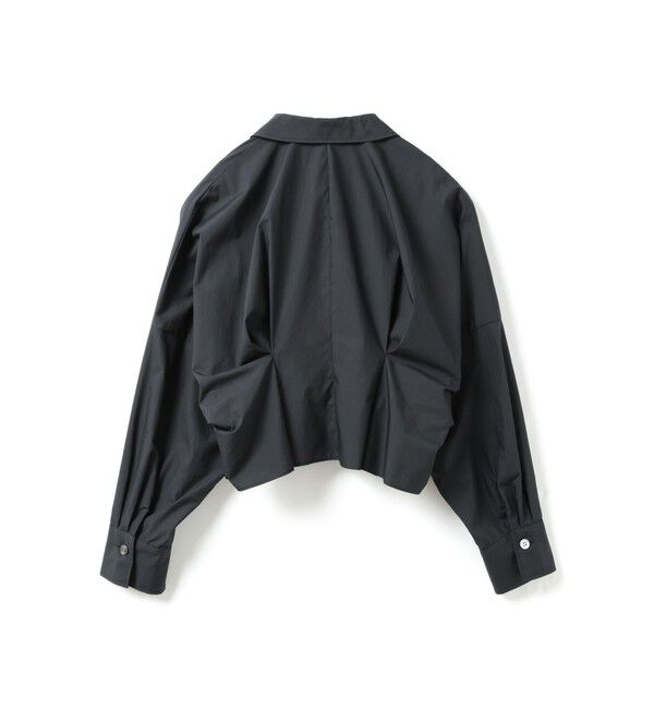 mizuiro ind「mizuiro ind コクーンショートシャツ」|シャツ・ブラウス|