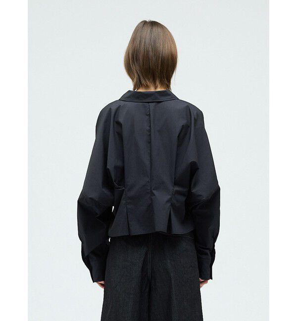 mizuiro ind「mizuiro ind コクーンショートシャツ」|シャツ・ブラウス|