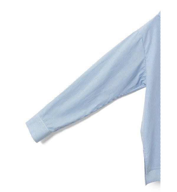 mizuiro ind「mizuiro ind ストライプスカーフカラーシャツ」|シャツ・ブラウス|