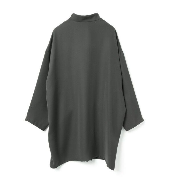 mizuiro ind「mizuiro ind スタンドカラーワイドジャケット」|テーラードジャケット|