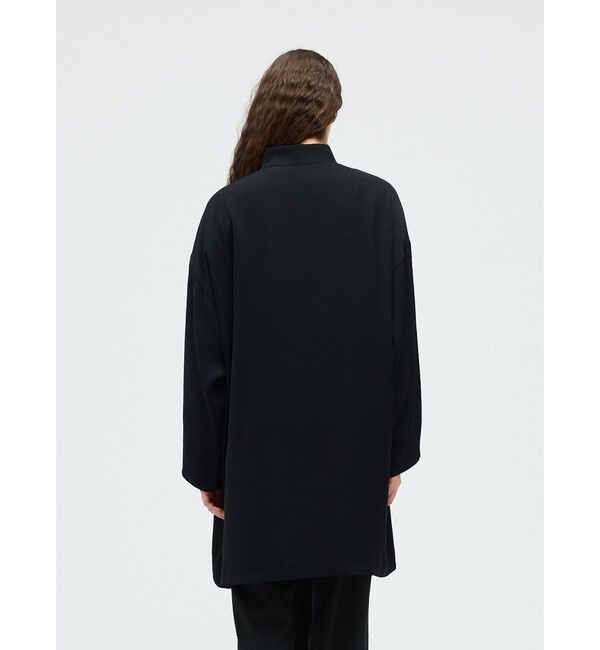 mizuiro ind「mizuiro ind スタンドカラーワイドジャケット」|テーラードジャケット|