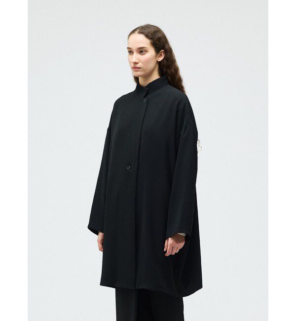 mizuiro ind「mizuiro ind スタンドカラーワイドジャケット」|テーラードジャケット|