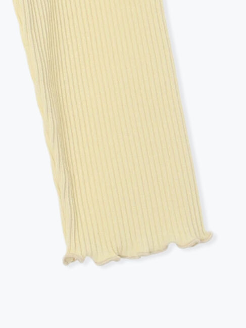 Samansa Mos2「配色メローカットリブフリルスタンドネックインナー」|Tシャツ・カットソー|