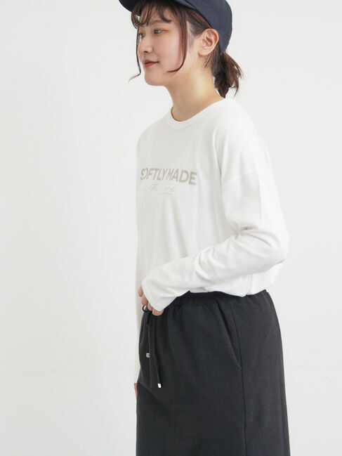 Samansa Mos2「柄アソートロゴロンT」|Tシャツ・カットソー|