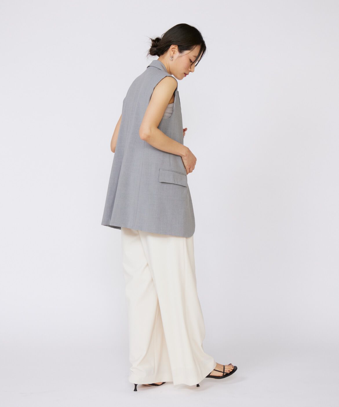 INED「TRストレッチカラーレスジレ」|ダウンベスト・ベスト|