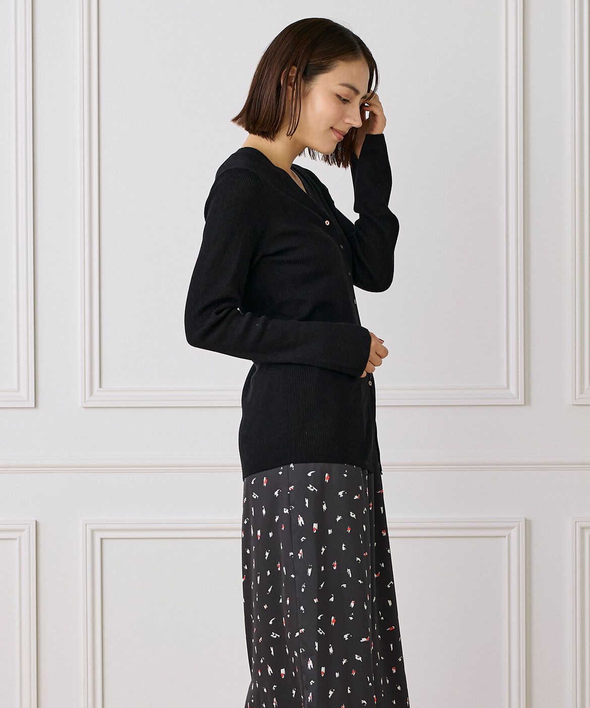 DAY by DAY it&rsquo;s international「Vネックリブニットカーディガン《Melty air wool》」|カーディガン|