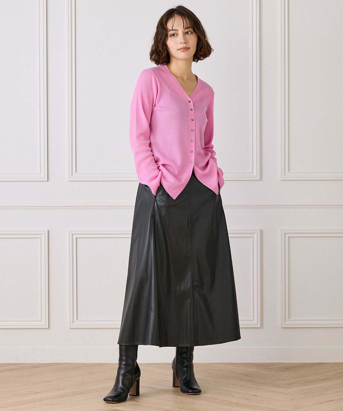 DAY by DAY it&rsquo;s international「Vネックリブニットカーディガン《Melty air wool》」|カーディガン|