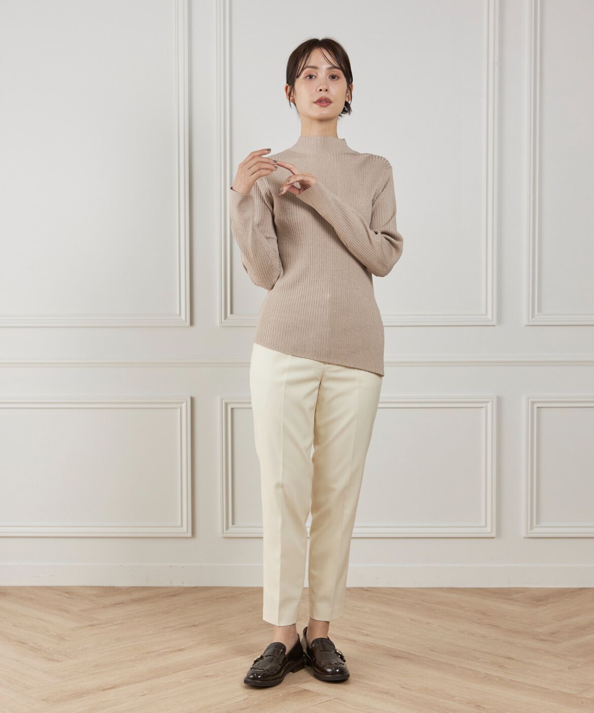 DAY by DAY it&rsquo;s international「ラメハイネックリブニット」|ニット・セーター|