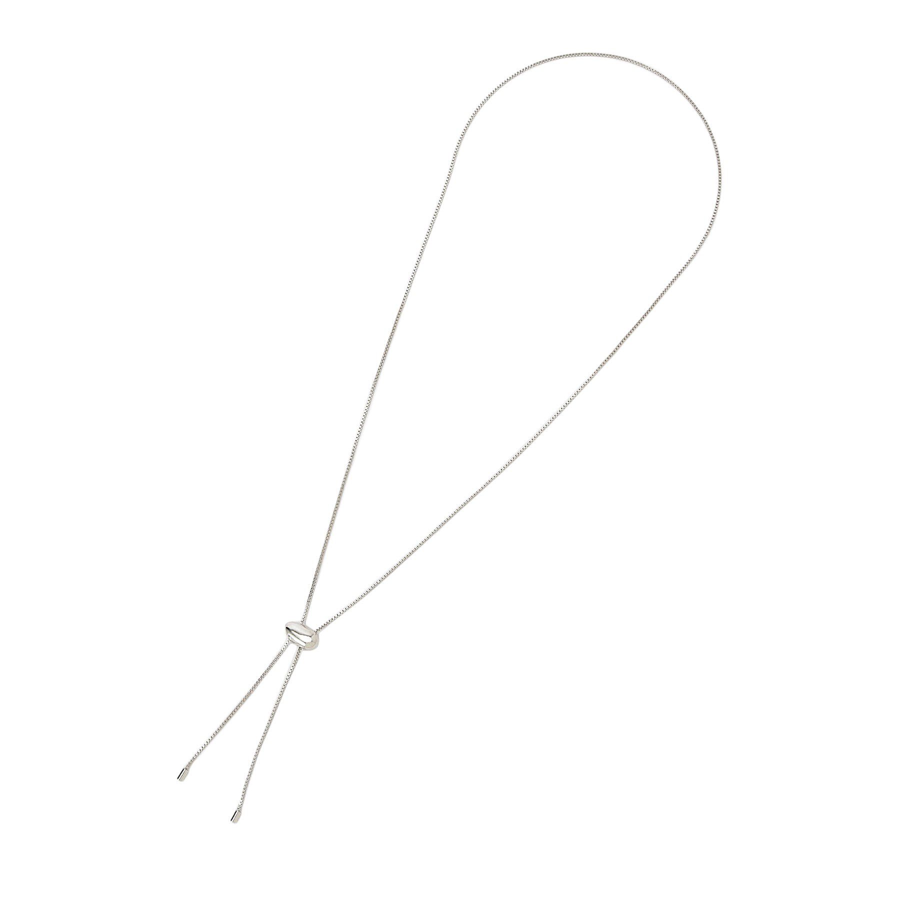 Reflect「【夏SALE／スライド式チェーン／長さ調節可】ビーンズY字ネックレス」|ネックレス|