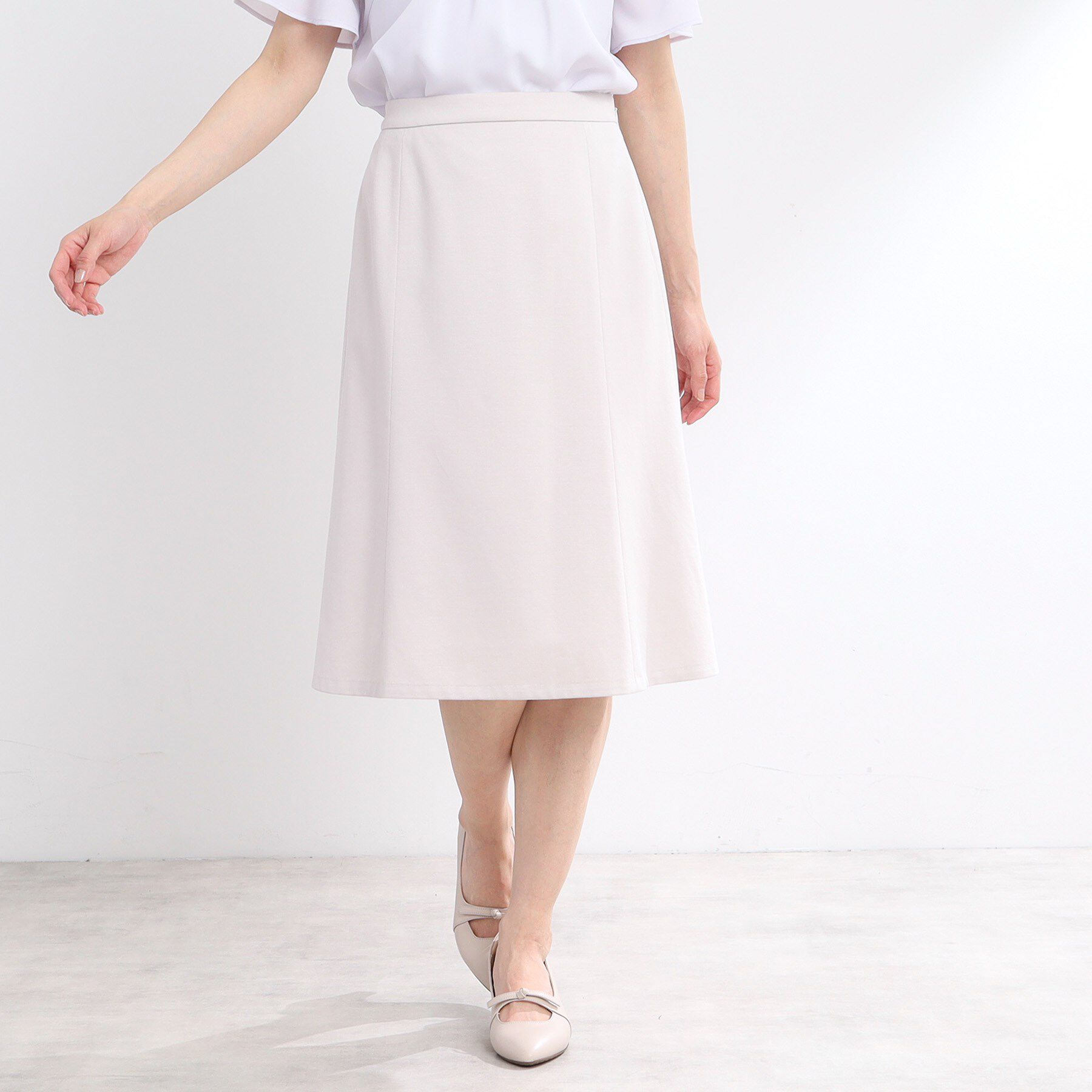 Reflect「【匠シリーズ／洗える】匠ソフトフレアスカート」|スカート|