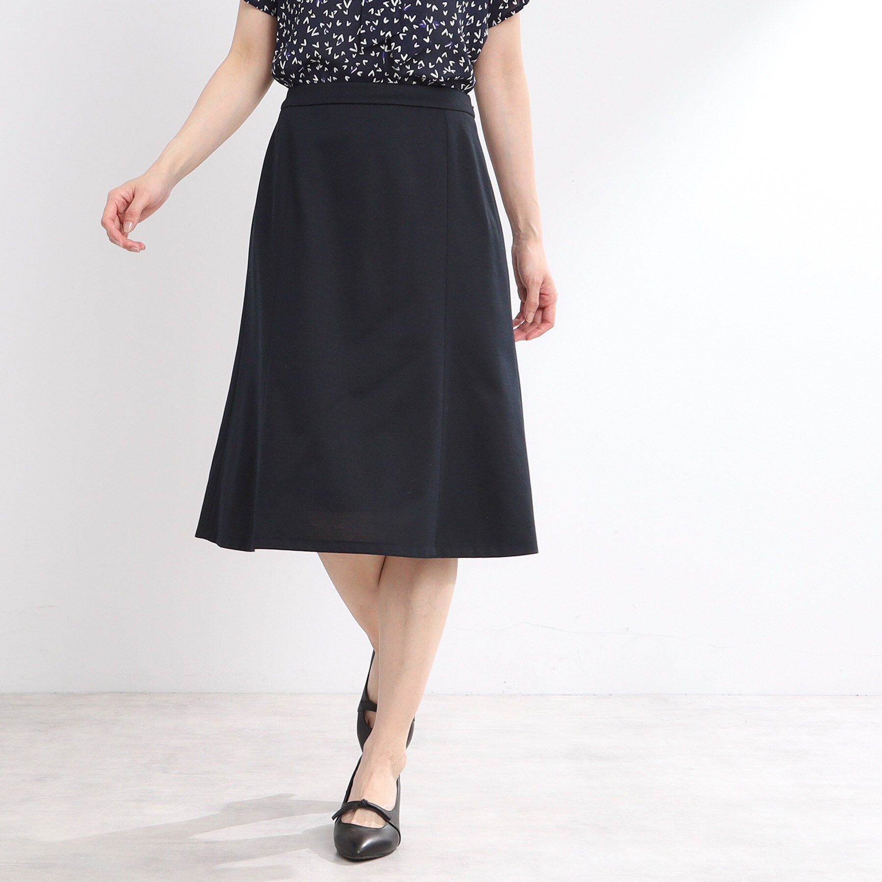 Reflect「【匠シリーズ／洗える】匠ソフトフレアスカート」|スカート|