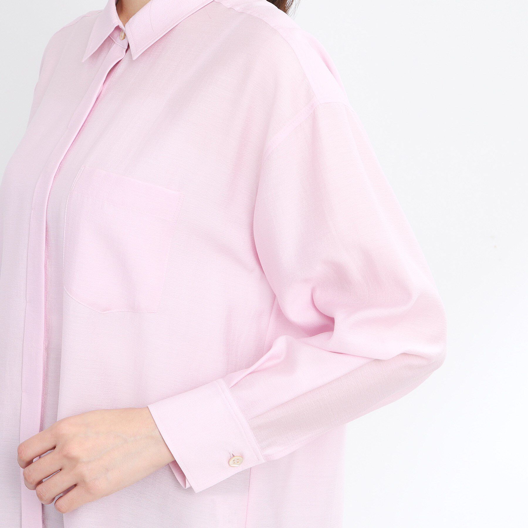 Reflect「【マシンウォッシュ可】3WAYシアーシャツブラウス」|シャツ・ブラウス|