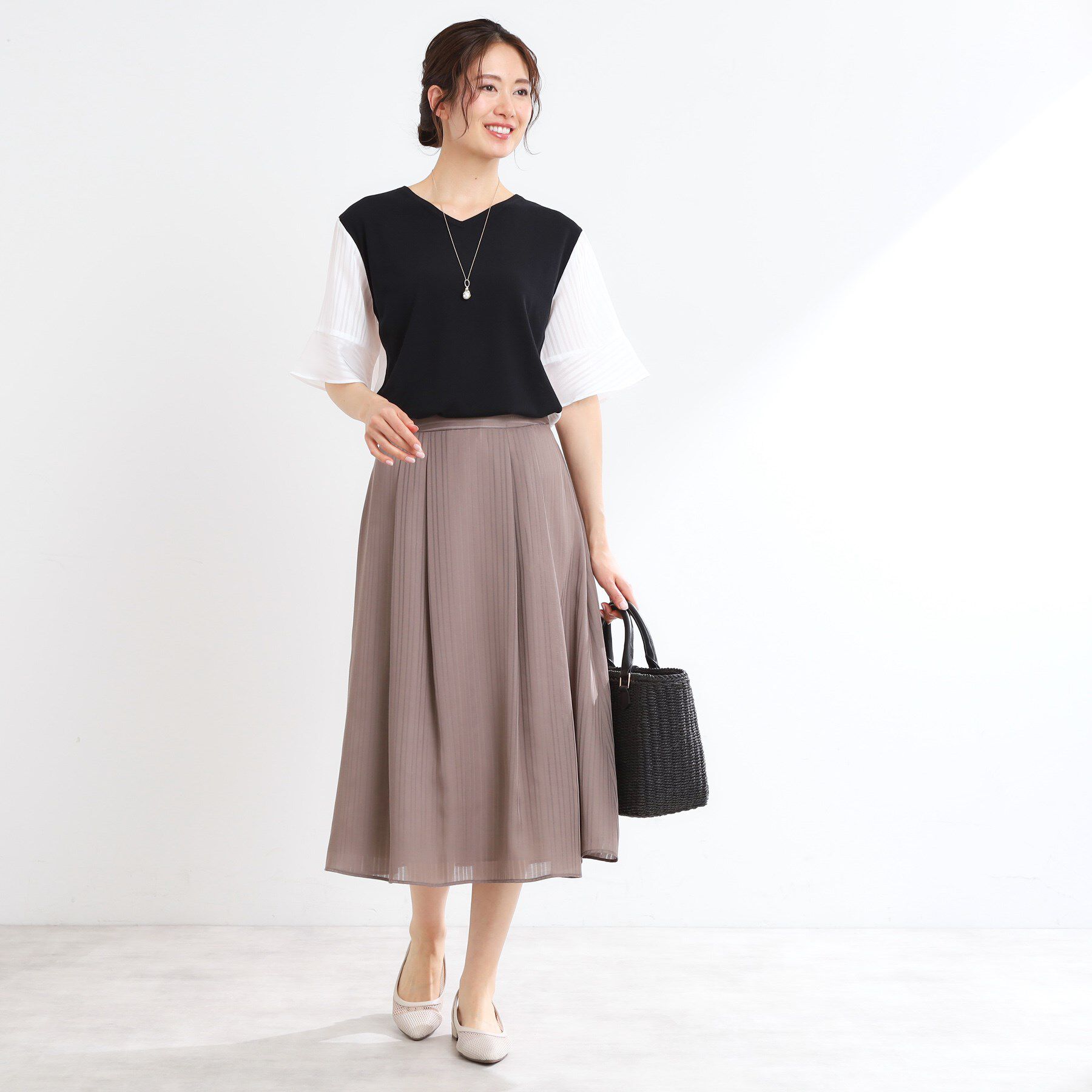 Reflect「バイカラードッキングニット」|ニット・セーター|