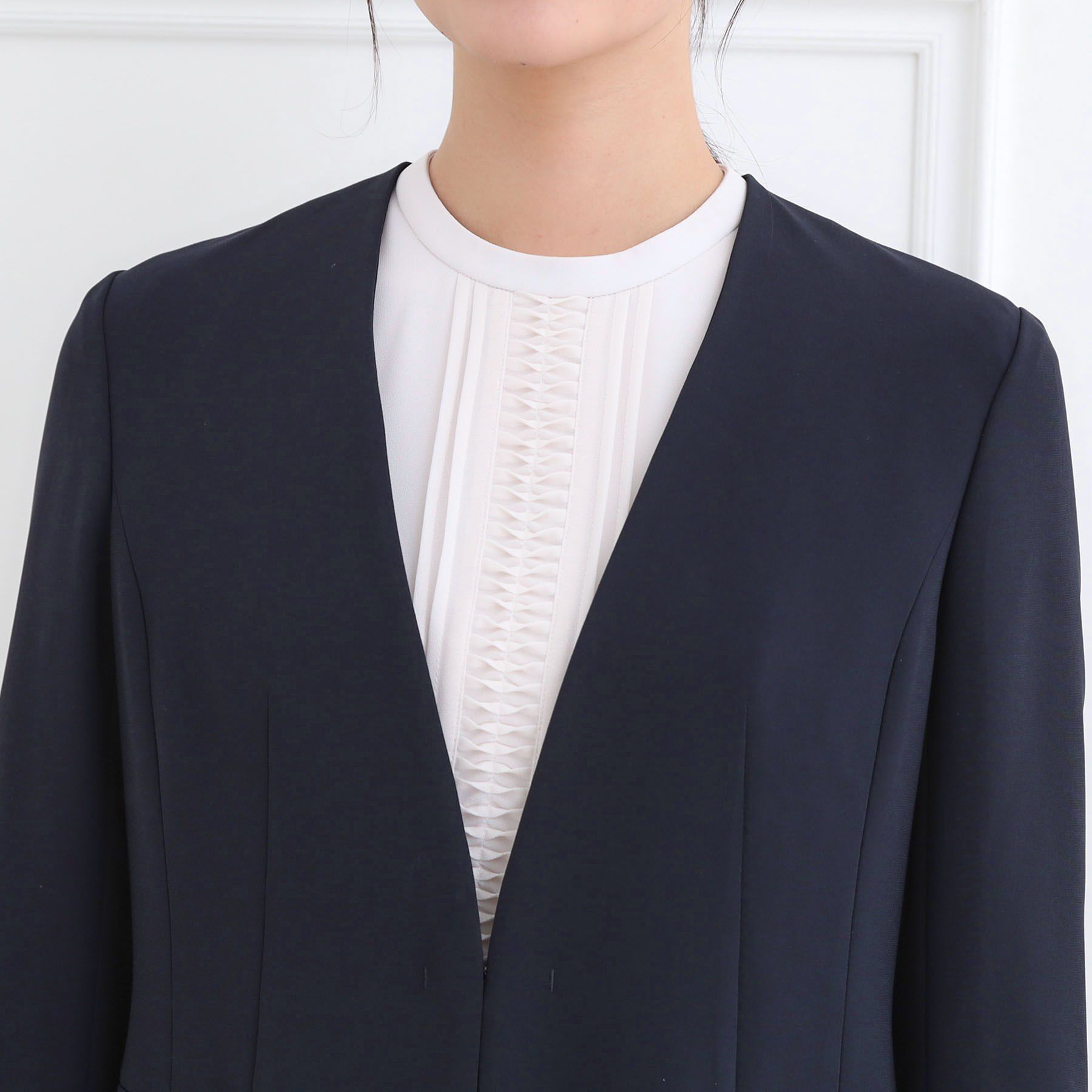 Reflect「【フォーマル／入卒／セットアップ可】ノーカラージャケット」|ノーカラージャケット|