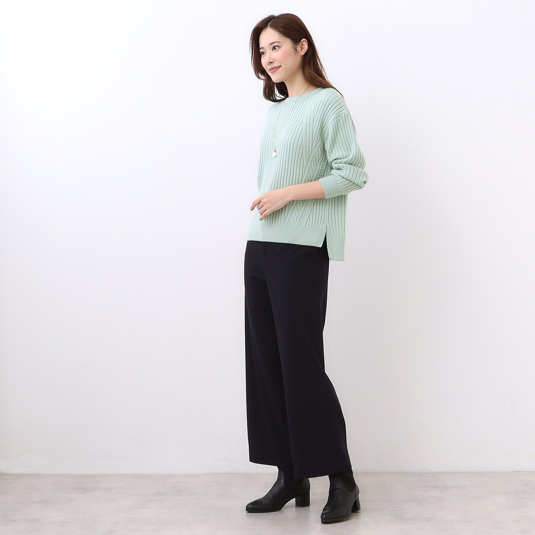 Reflect「【ゆったり着られる◎】ワイドリブニットプルオーバー」|ニット・セーター|