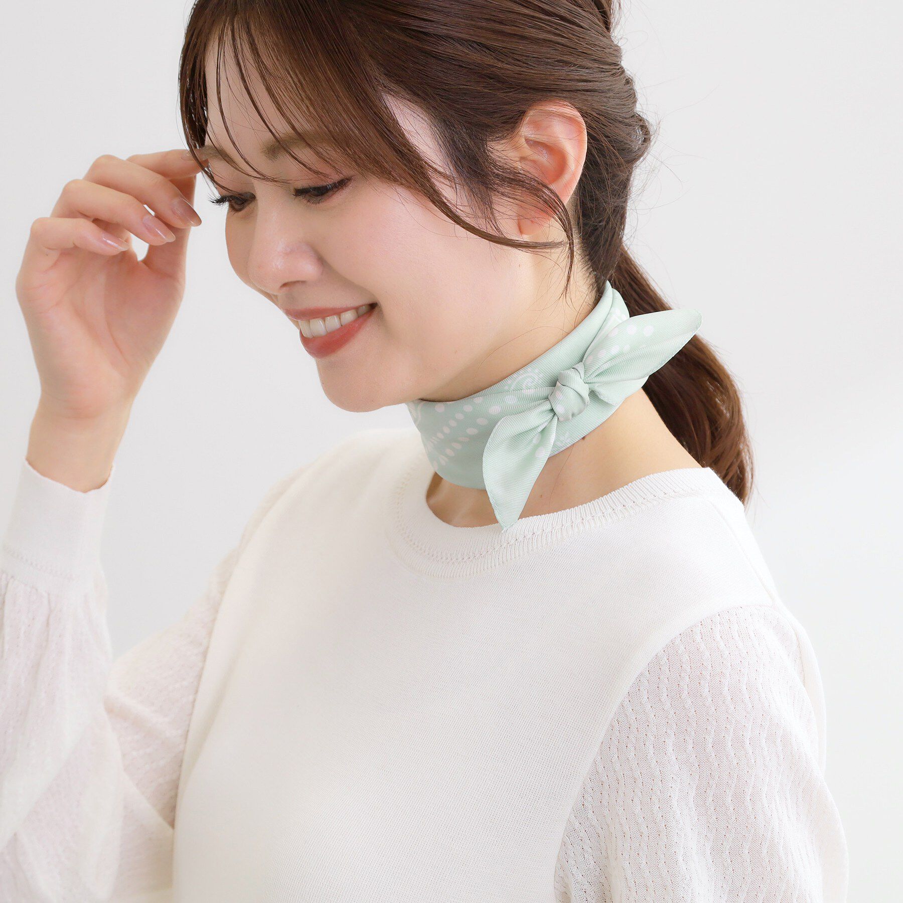 Reflect「ペイズリーバンダナ柄スカーフ」|ストール|