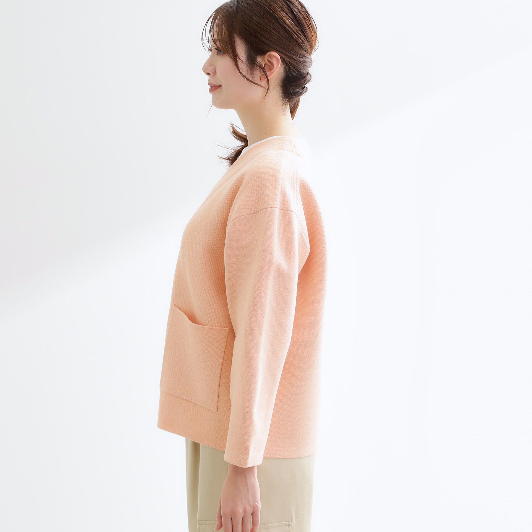 Reflect「【着回し力◎】ジャケット風ニットカーディガン」|カーディガン|