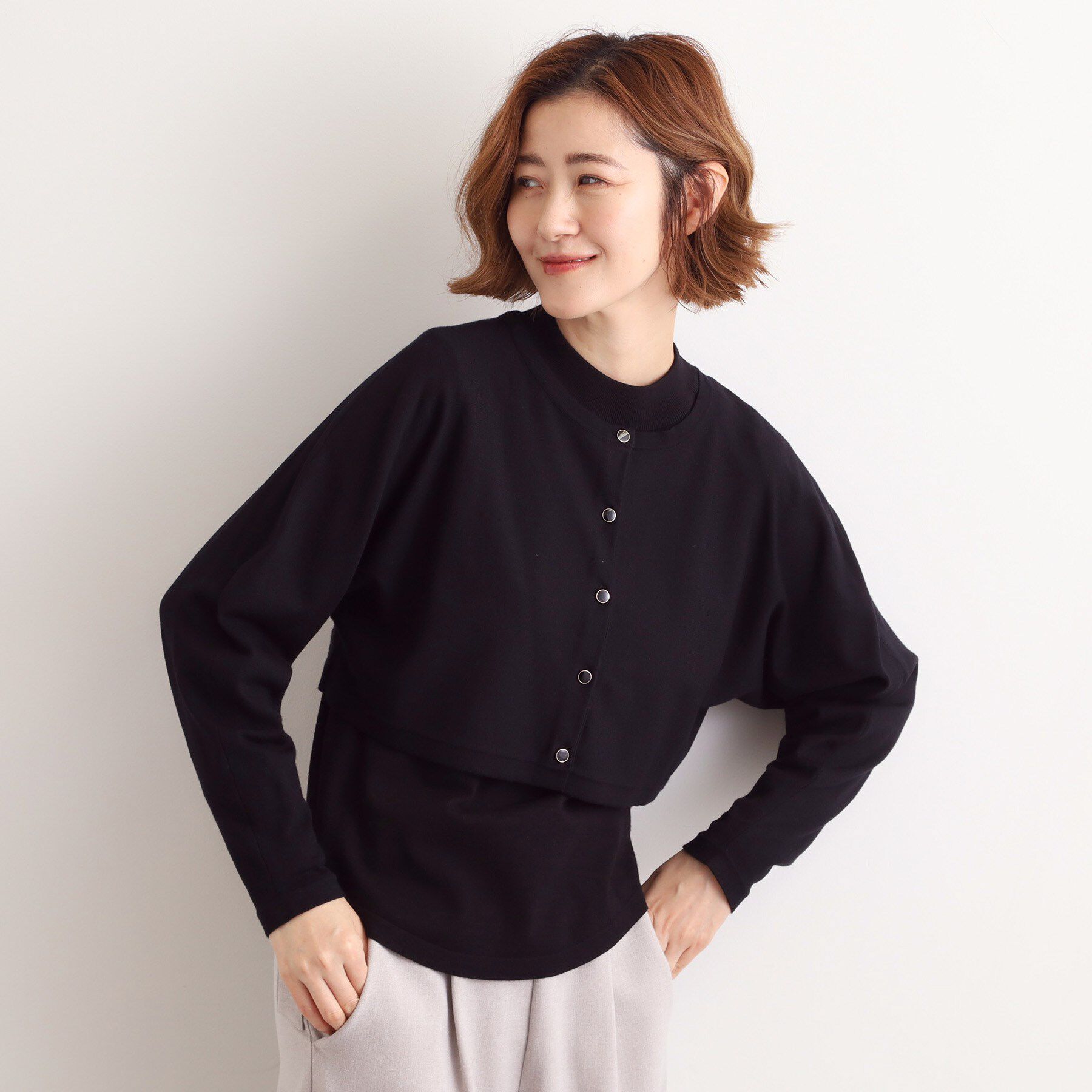 grove「【2WAY】ニット＆クロップドカーディガン」|その他|