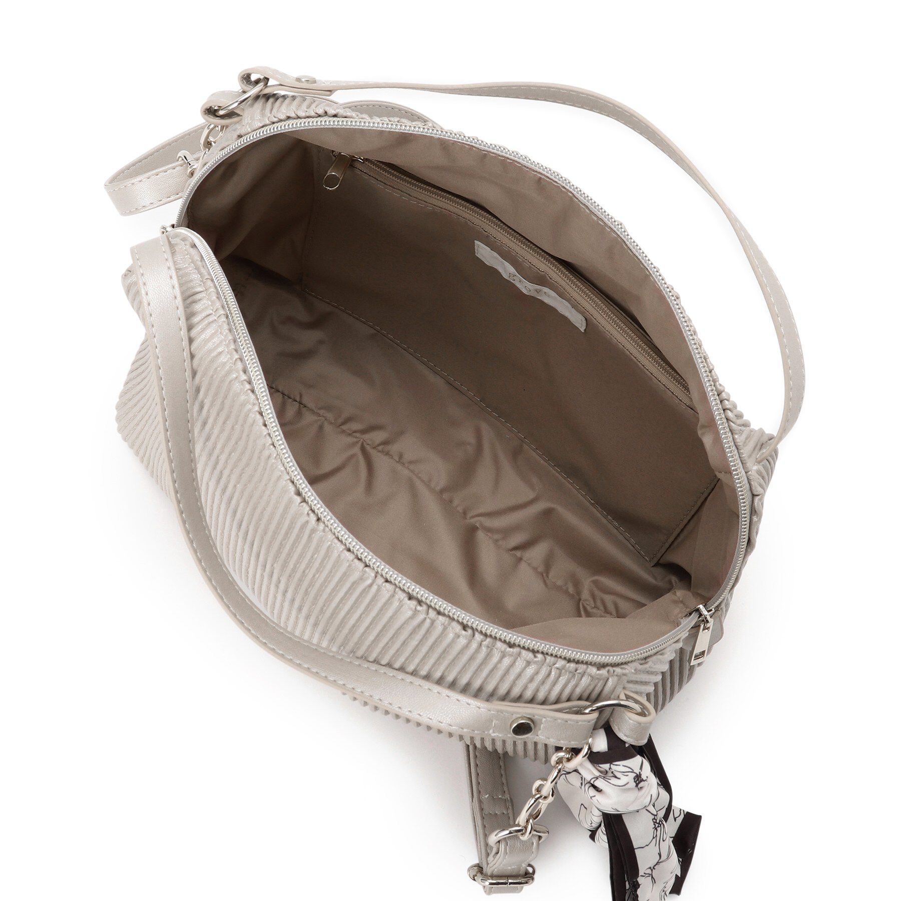 grove「プリーツチェーンスカーフショルダー」|ショルダー・メッセンジャー|