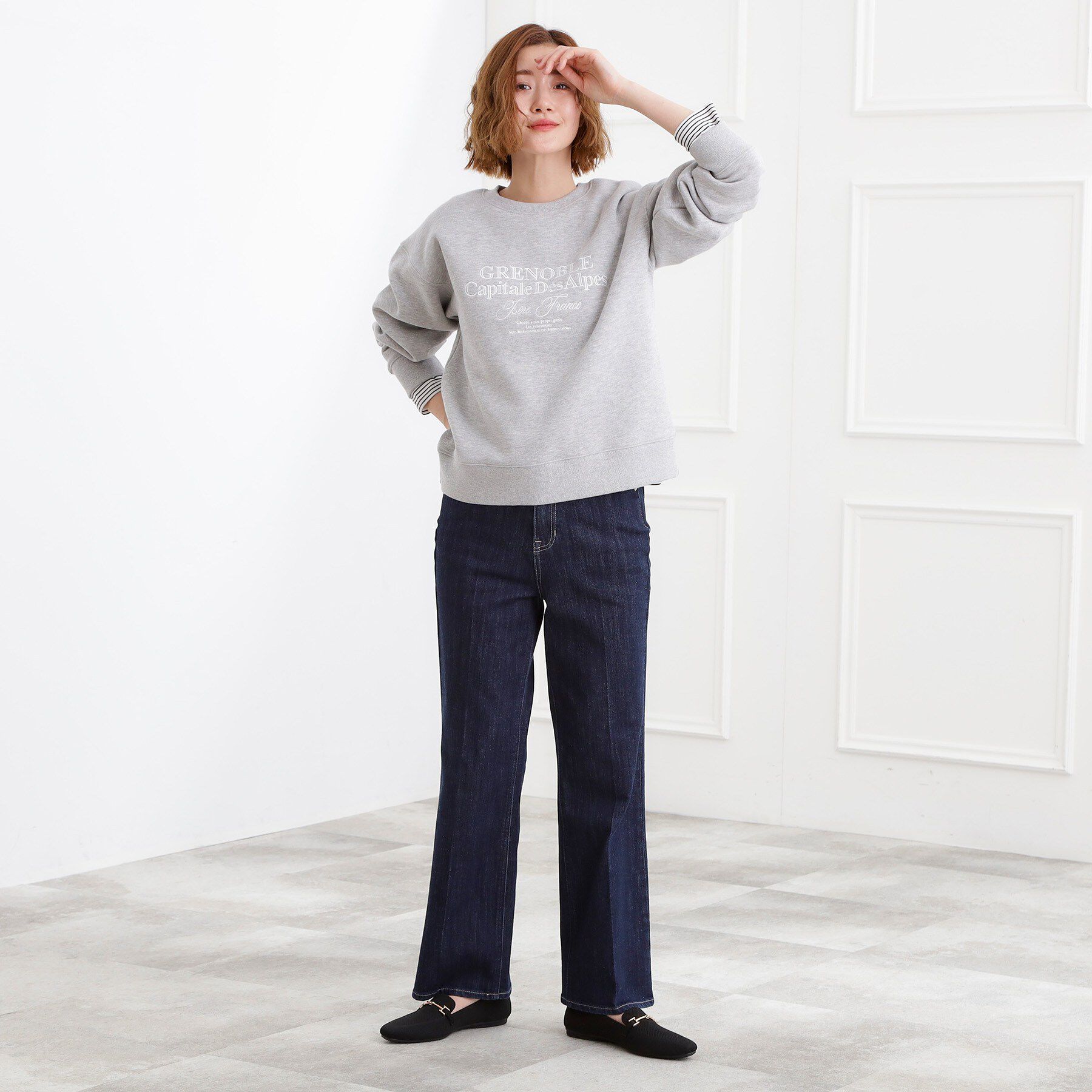 grove「【人間工学】洗えるニットビットローファー」|その他|