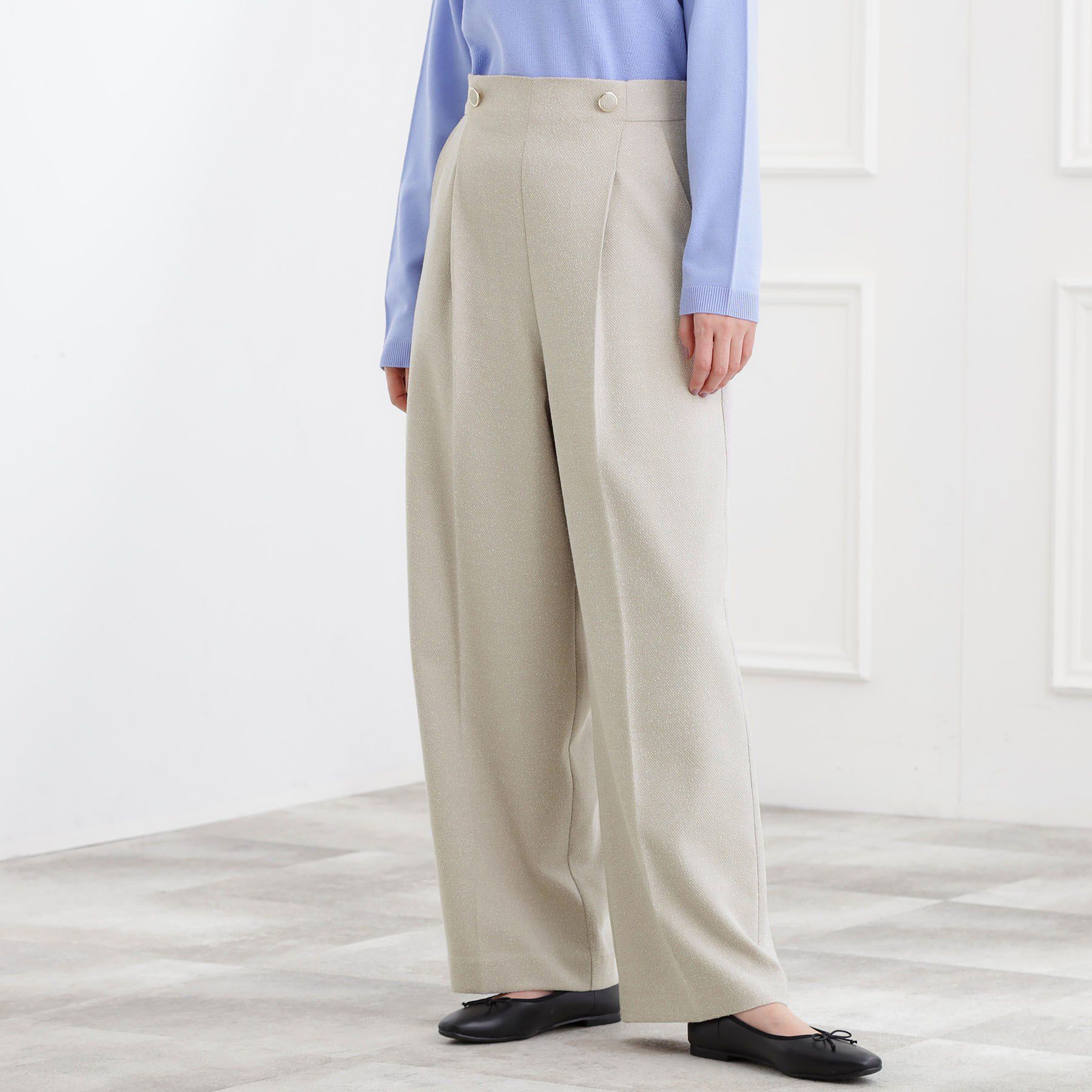 grove「ショルダーストラップツイードパンツ」|その他|