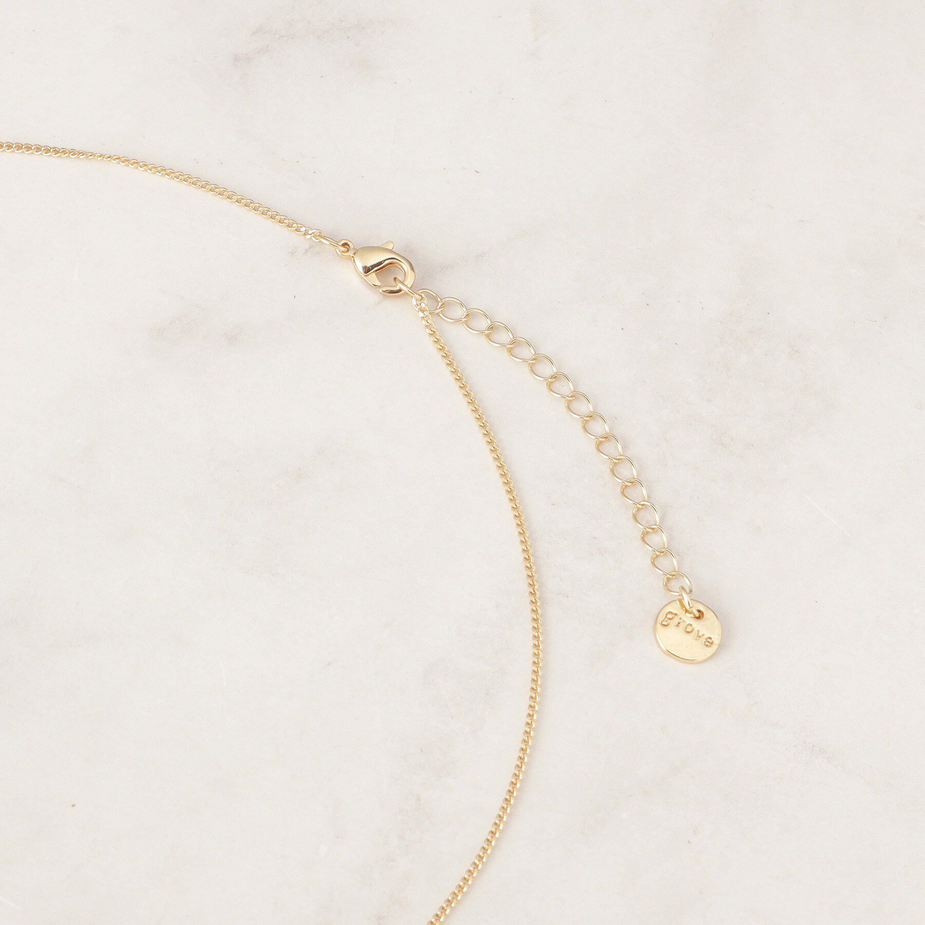 grove「サークルメタルパール調ワントップ」|ネックレス|