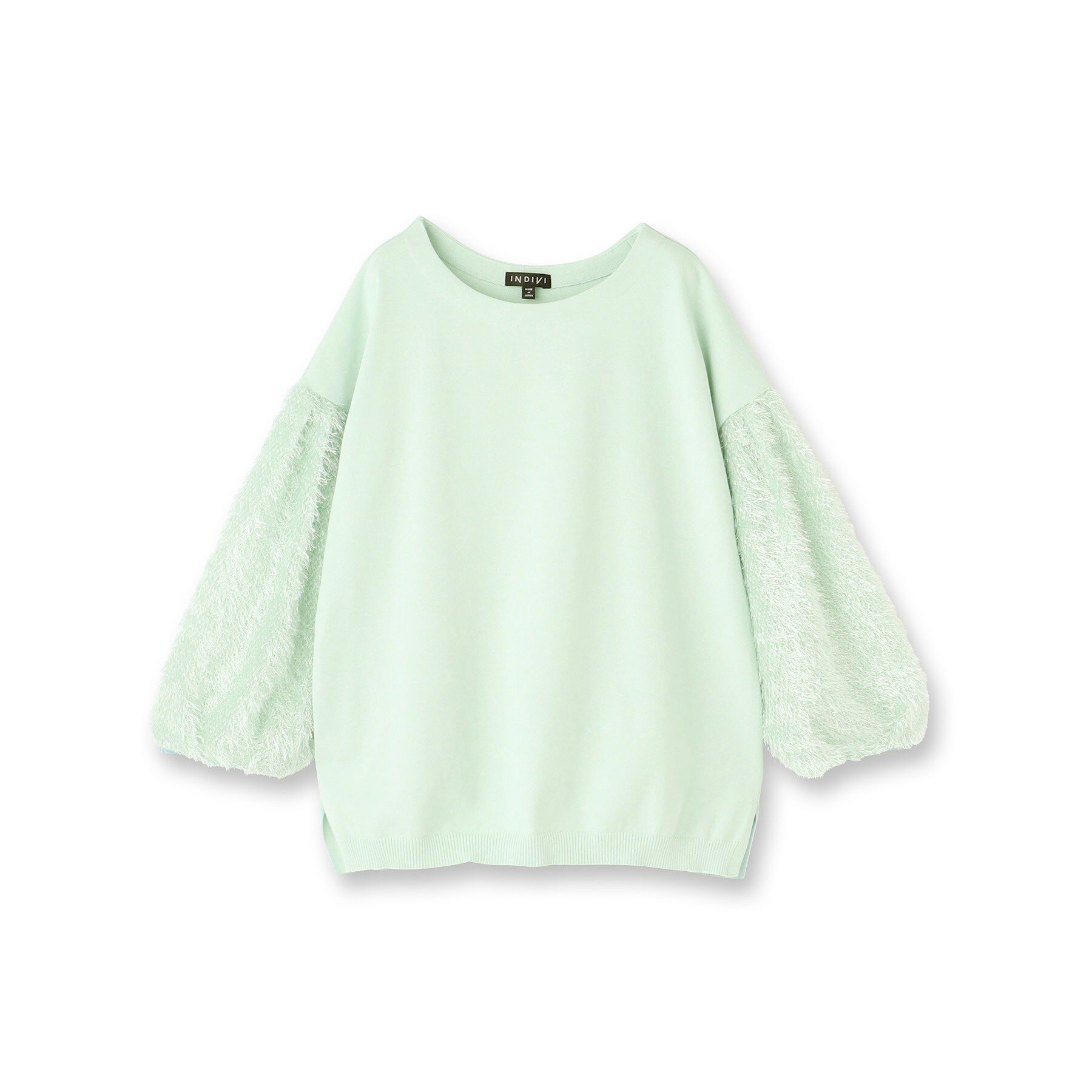 INDIVI「【洗える】フリンジジャカードニット」|ニット・セーター|