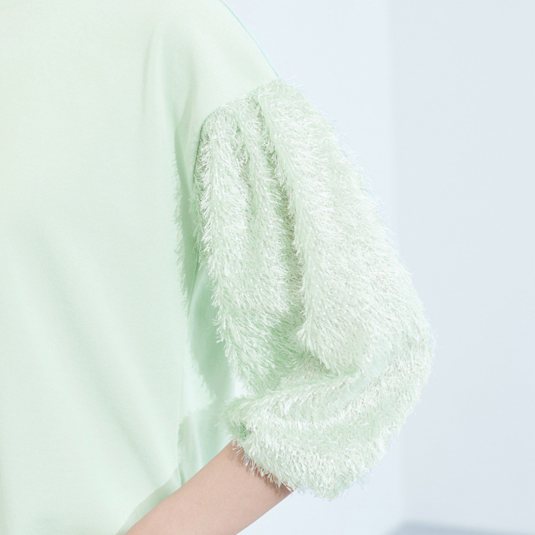 INDIVI「【洗える】フリンジジャカードニット」|ニット・セーター|