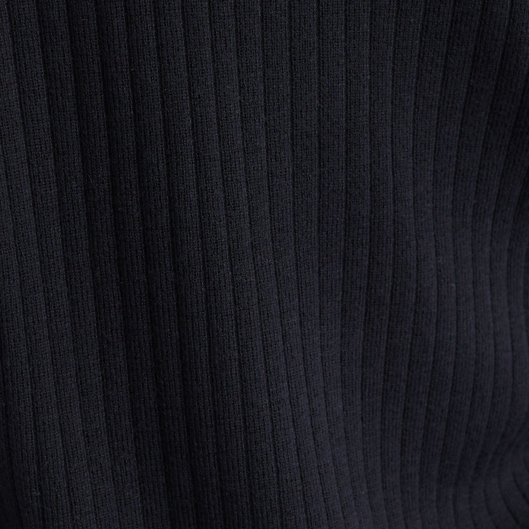 INDIVI「【トレンド】衿付きワイドリブニット」|カーディガン|