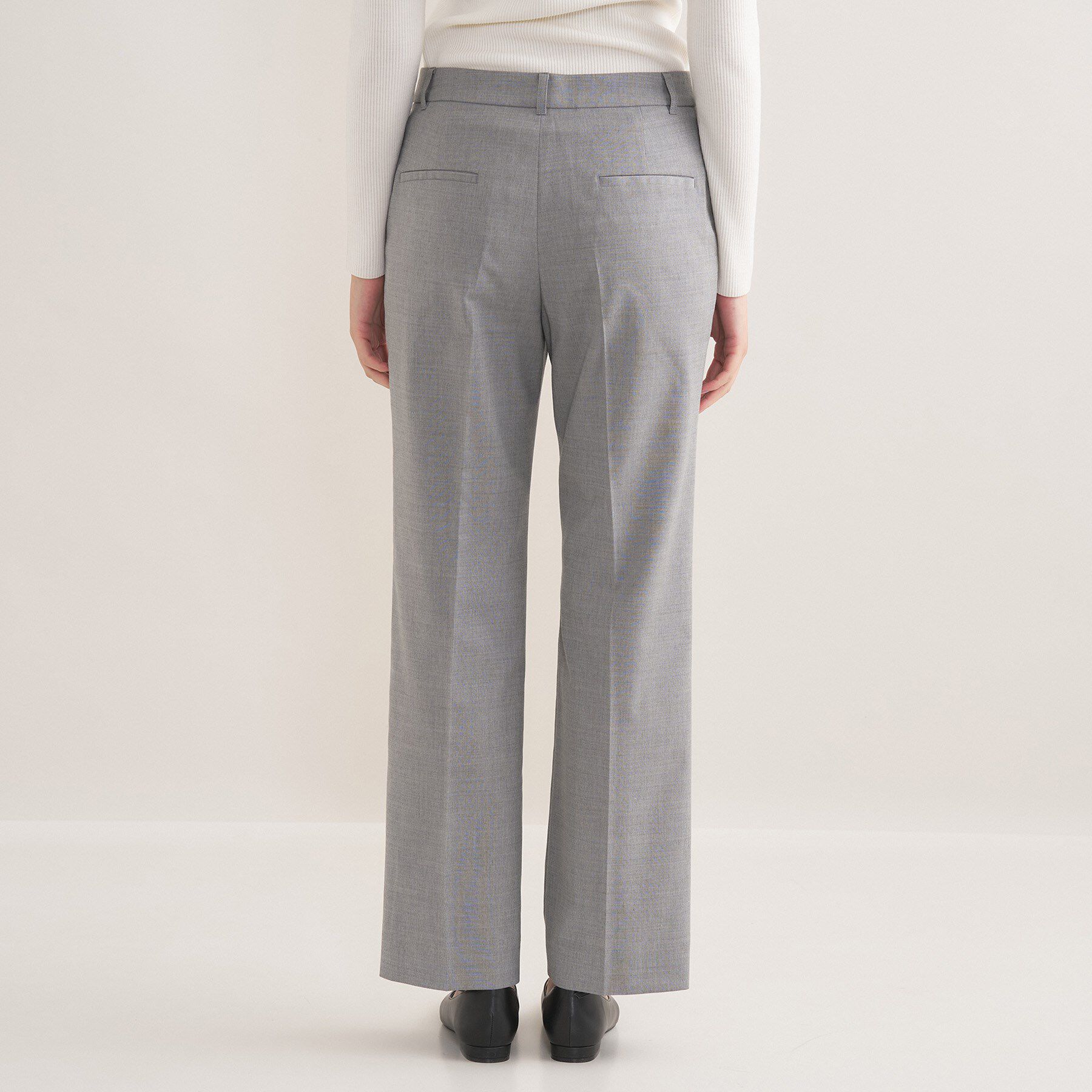 INDIVI「【ウール混／スーツ】ストレートパンツ」|スーツ|