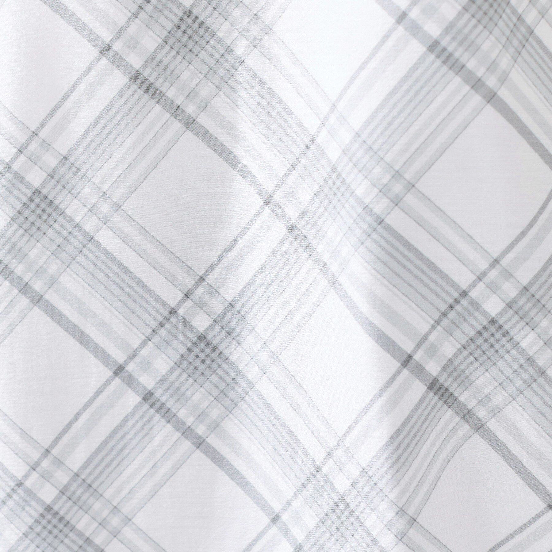 INDIVI「【2WAY／シアー】バイアスチェック柄＆無地 カシュクールシャツ」|シャツ・ブラウス|