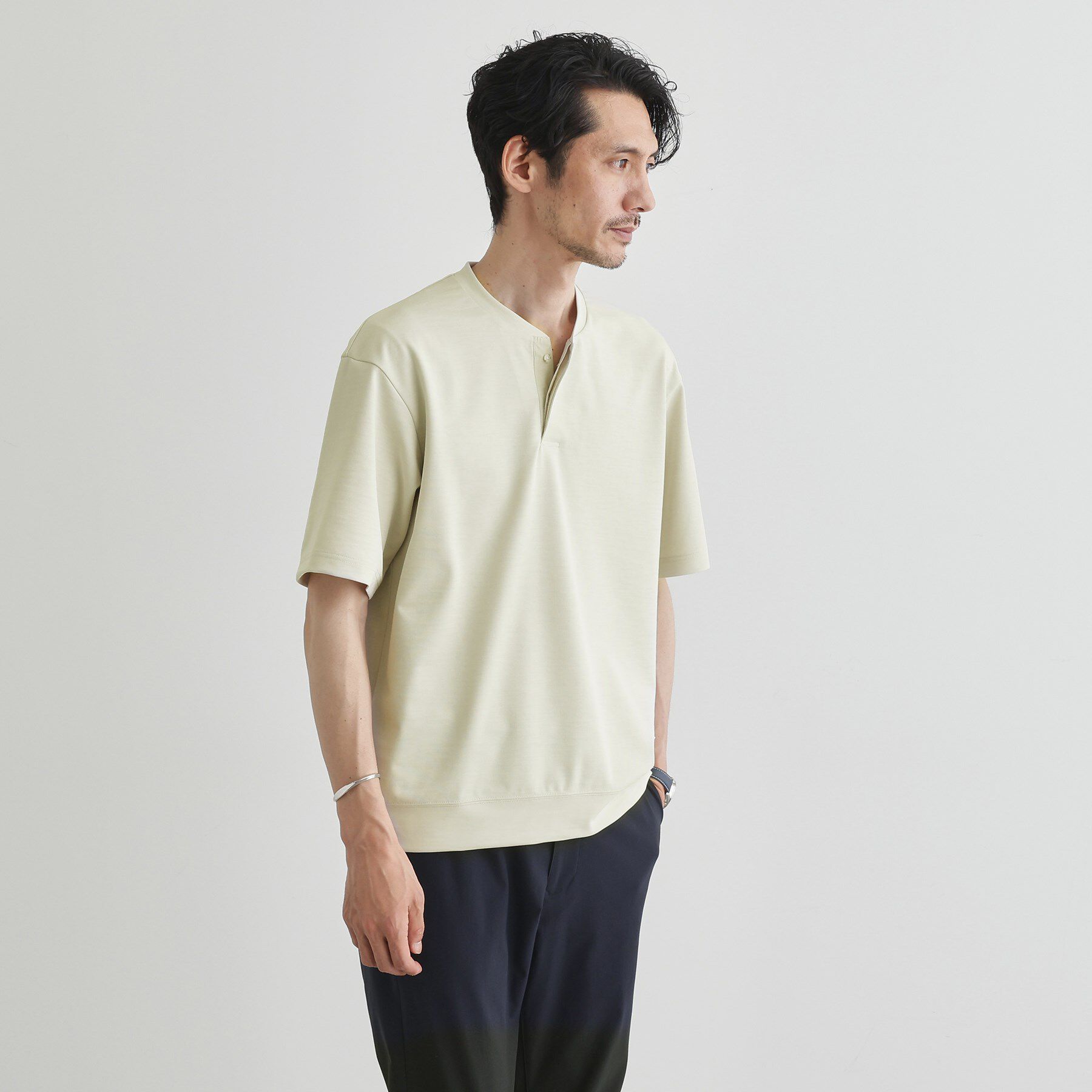 TAKEO KIKUCHI「キーネック カットソー」|Tシャツ・カットソー|