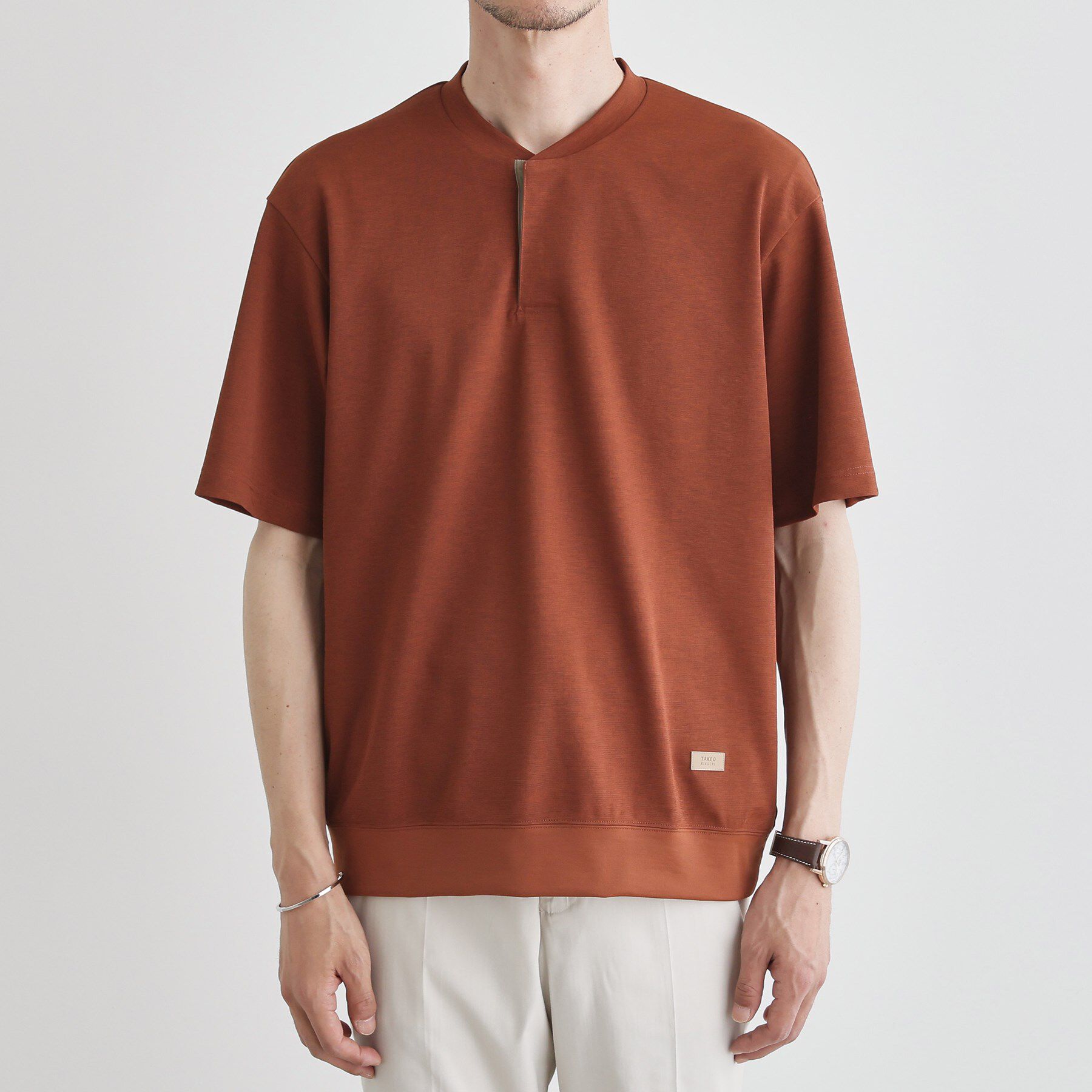 TAKEO KIKUCHI「キーネック カットソー」|Tシャツ・カットソー|