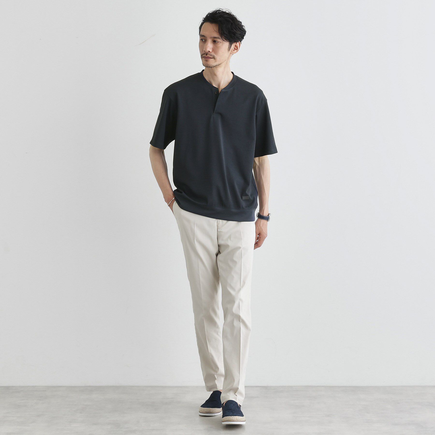 TAKEO KIKUCHI「キーネック カットソー」|Tシャツ・カットソー|