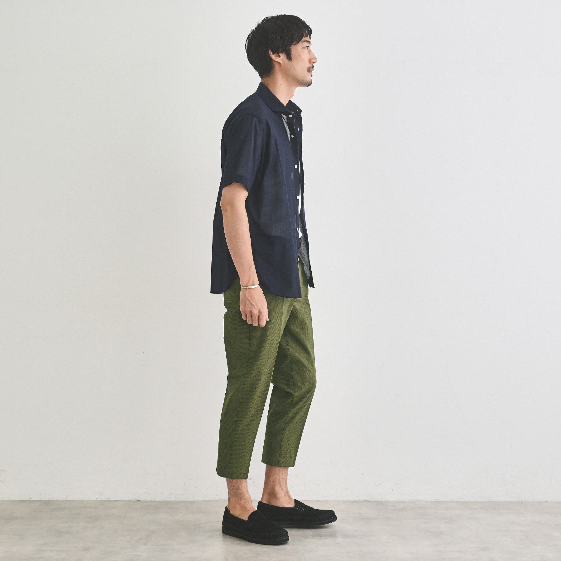 TAKEO KIKUCHI「サッカーストライプ サイドゴアウエスト 8分丈 パンツ」|その他|