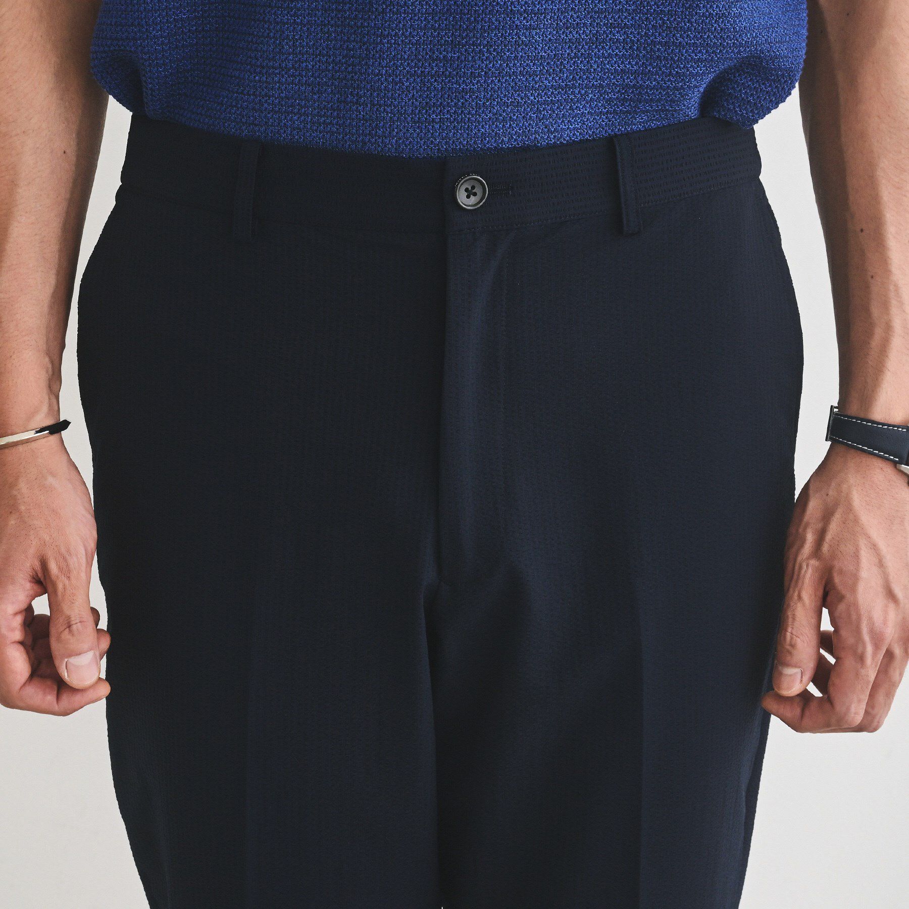 TAKEO KIKUCHI「サッカーストライプ サイドゴアウエスト 8分丈 パンツ」|その他|