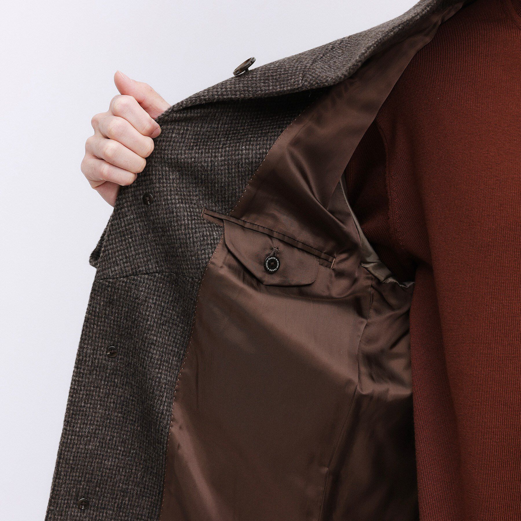 TAKEO KIKUCHI「カシミヤブレンド ビーバー調ピンヘッドスタンドカラーコート」|その他|