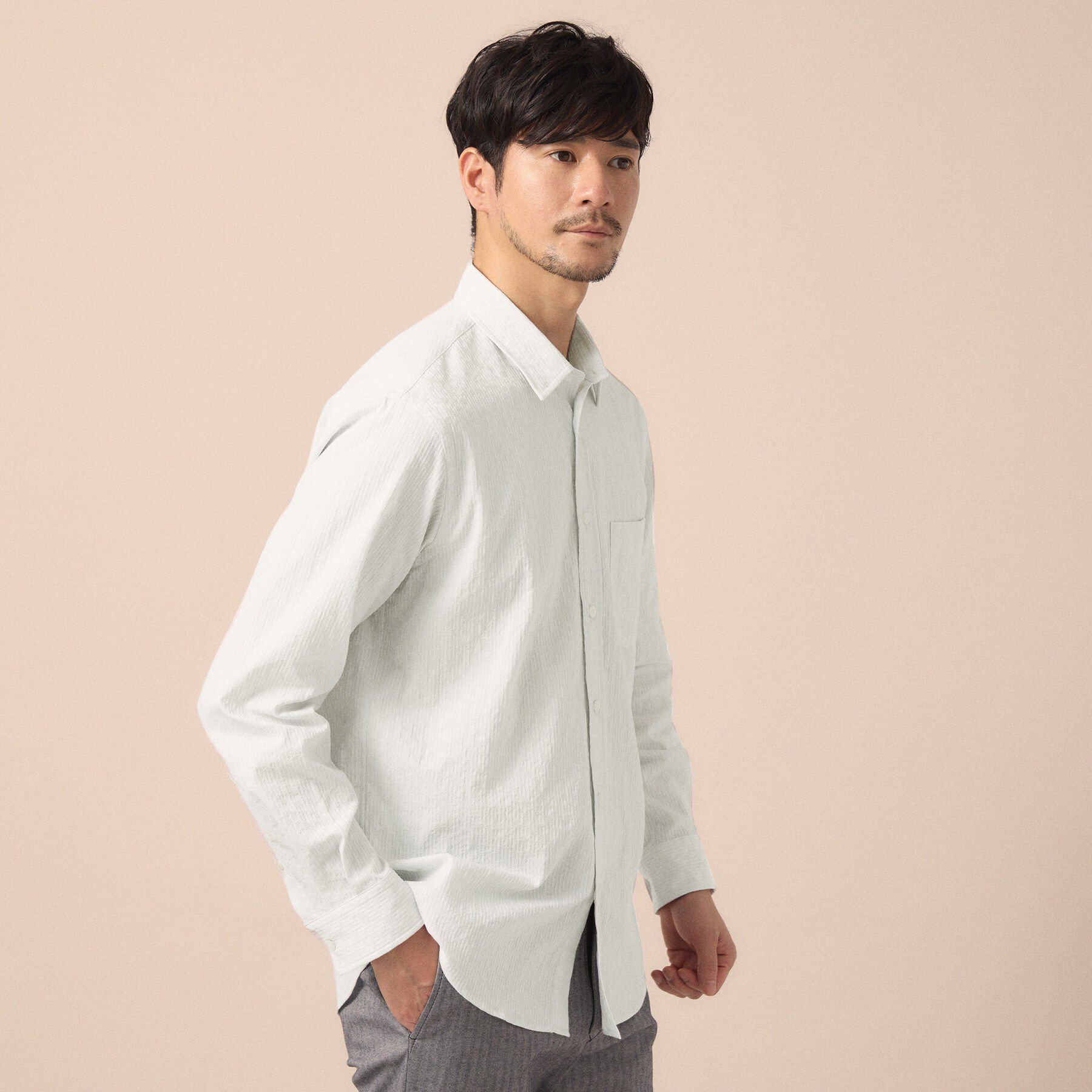 TAKEO KIKUCHI「播州 ドビーストライプ フラワーシャツ」|シャツ・ブラウス|