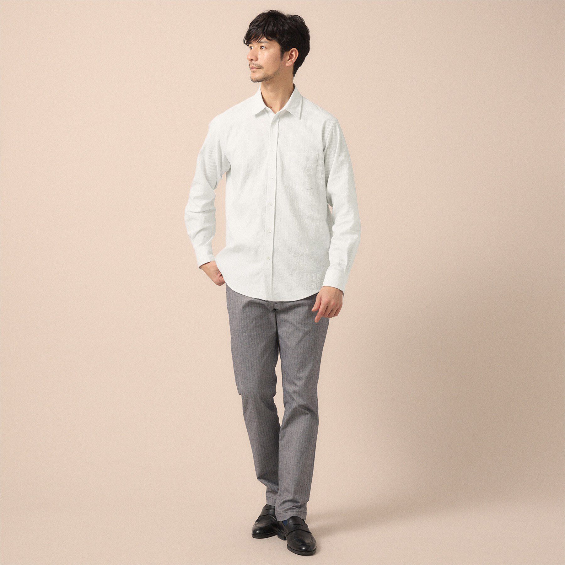 TAKEO KIKUCHI「播州 ドビーストライプ フラワーシャツ」|シャツ・ブラウス|