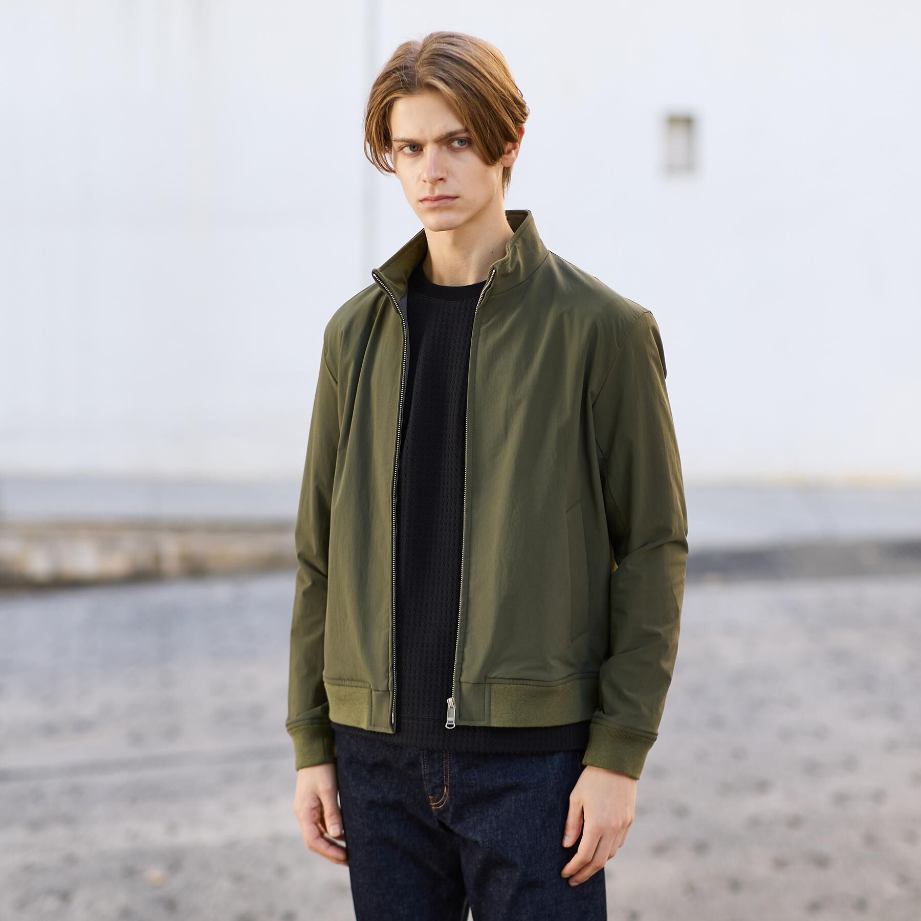 TAKEO KIKUCHI「スタンドカラー ショート リブ ブルゾン」|ブルゾン・スタジャン|