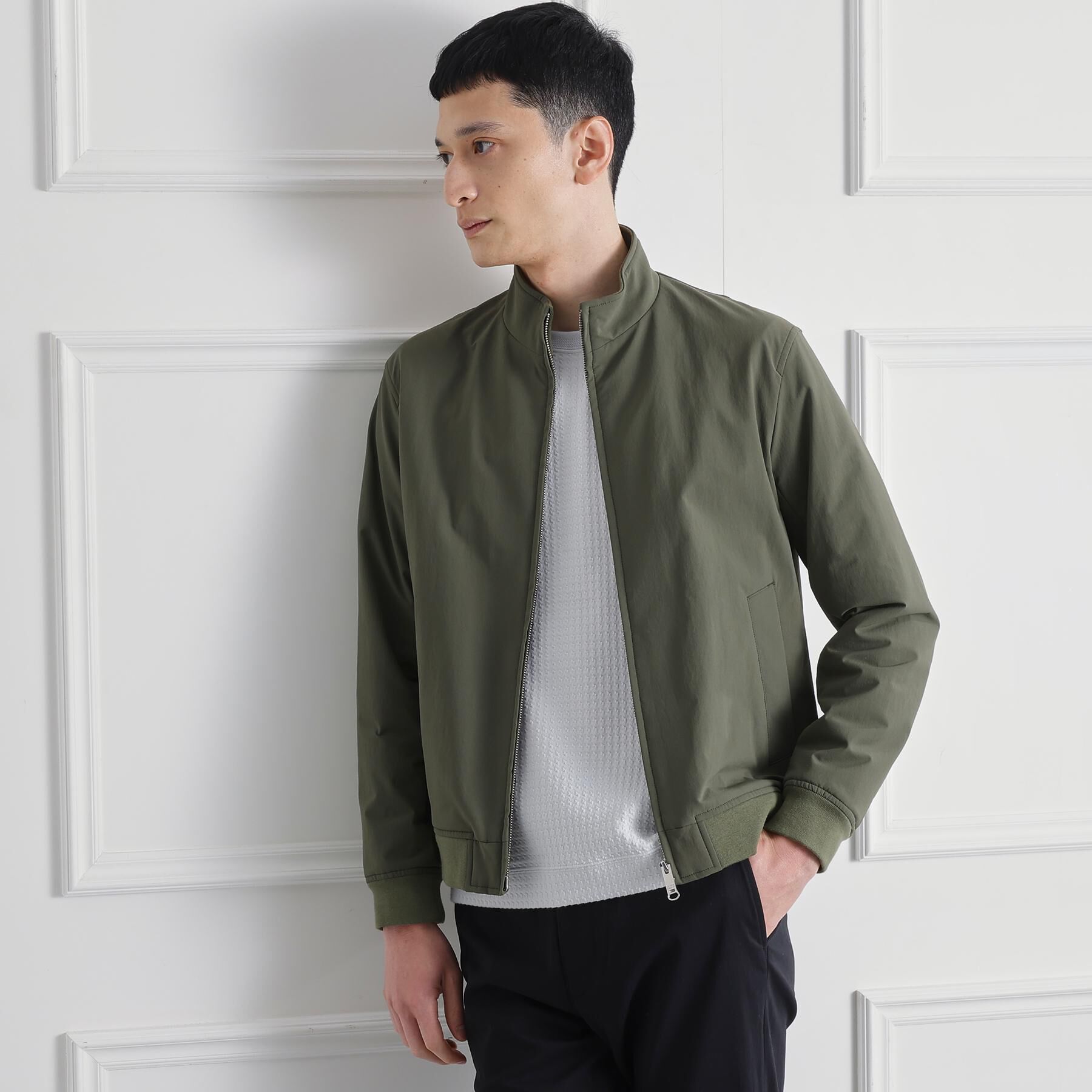 TAKEO KIKUCHI「スタンドカラー ショート リブ ブルゾン」|ブルゾン・スタジャン|