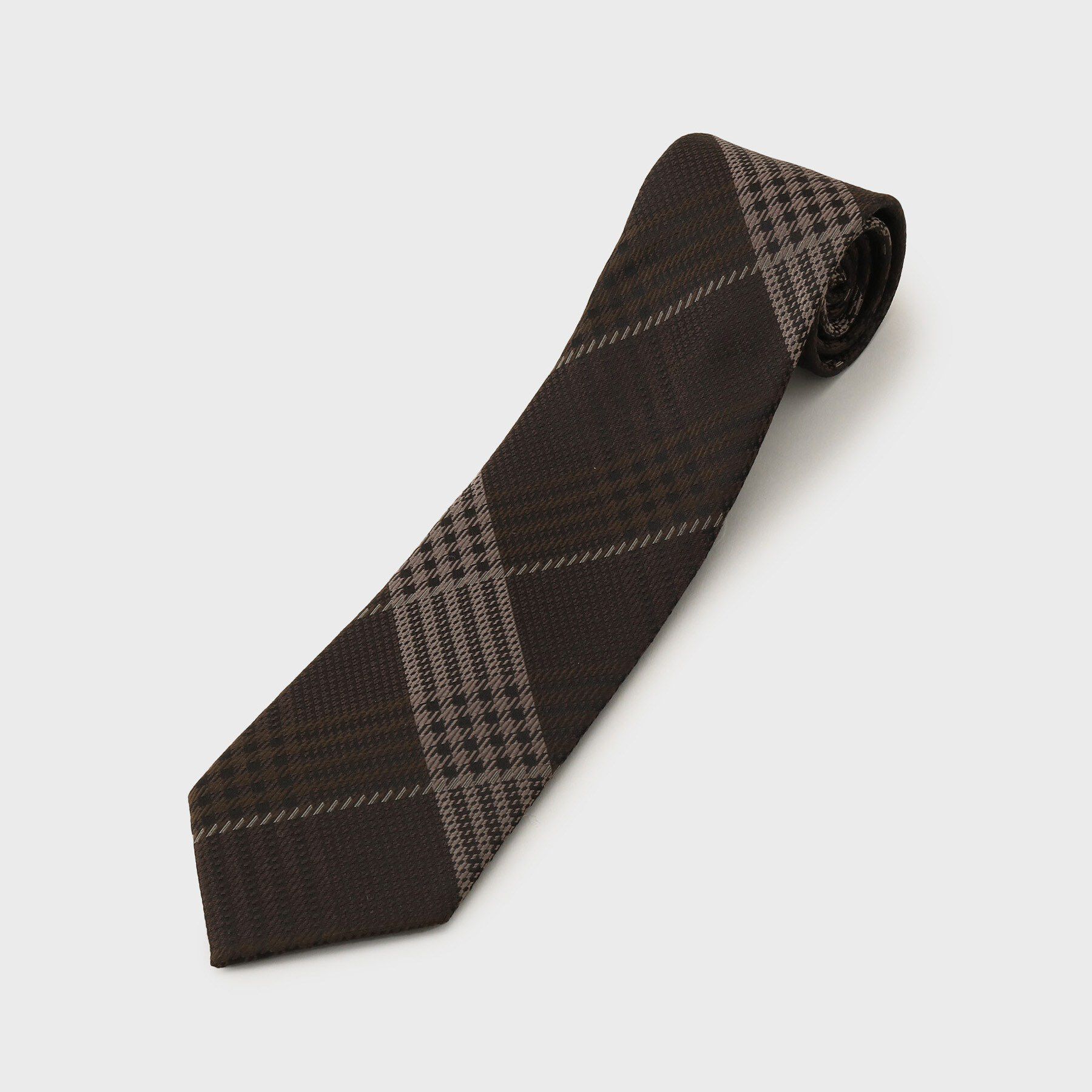 TAKEO KIKUCHI「エリシルク グレンプレイドネクタイ」|ネクタイ・蝶ネクタイ|