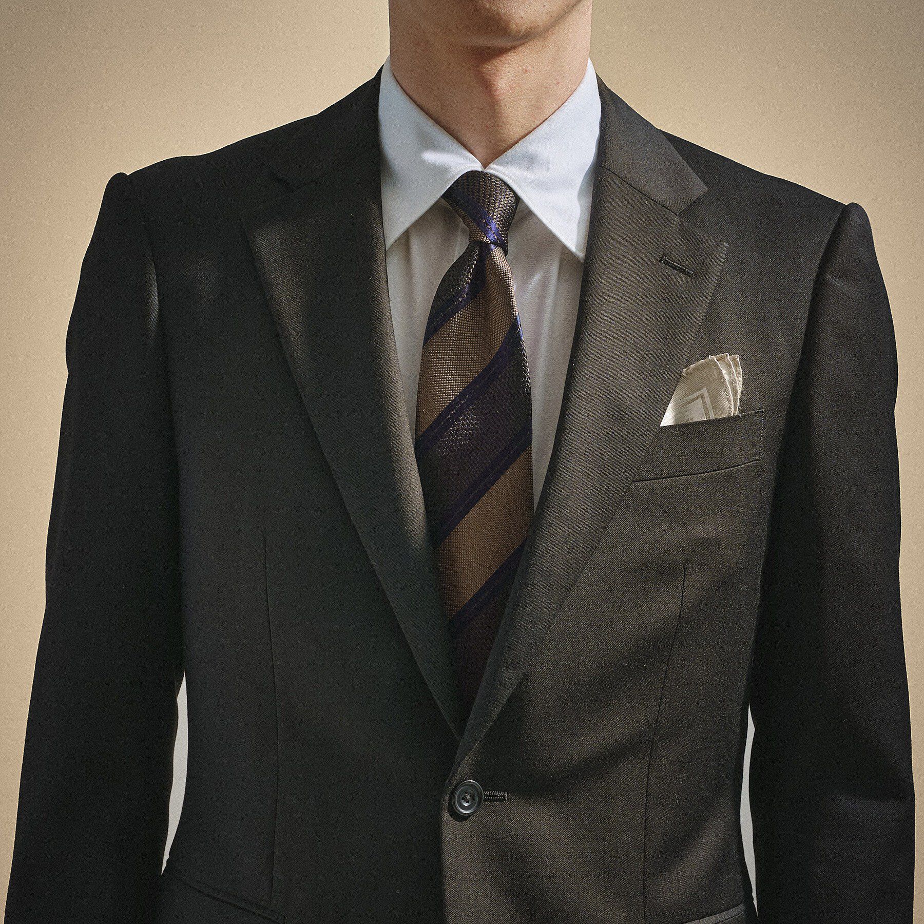 TAKEO KIKUCHI「【タンザワシルク】柞蚕ストライプネクタイ」|ネクタイ・蝶ネクタイ|