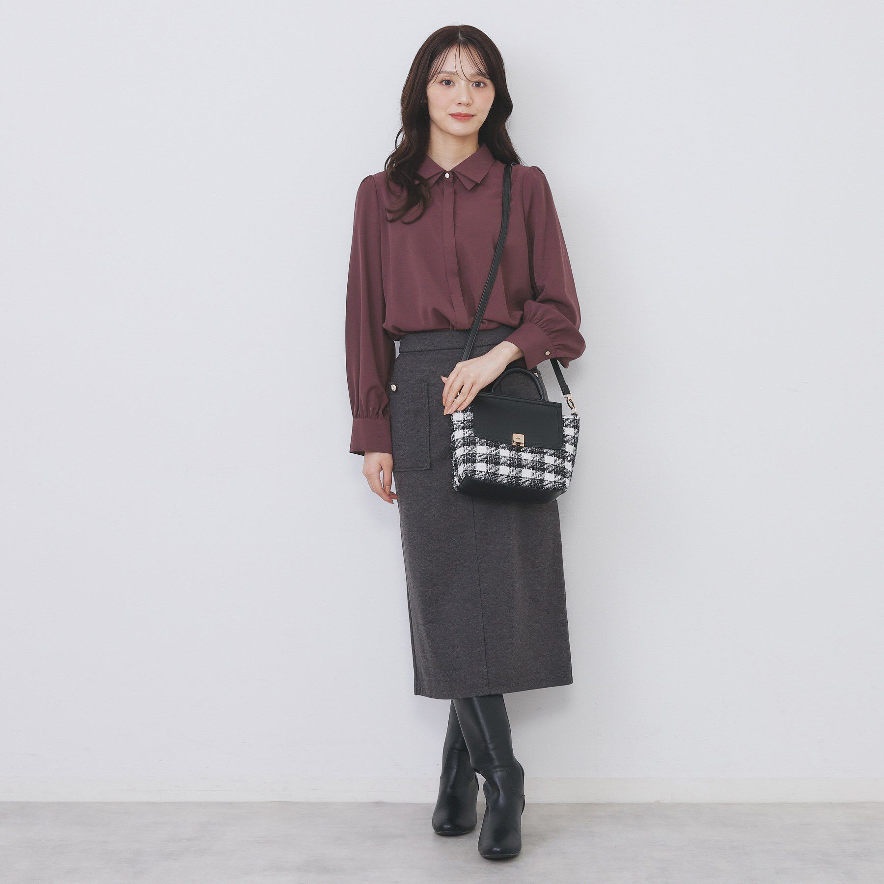 index「2枚衿ボウタイブラウス【洗濯機OK/防シワ/イージーアイロン】」|シャツ・ブラウス|