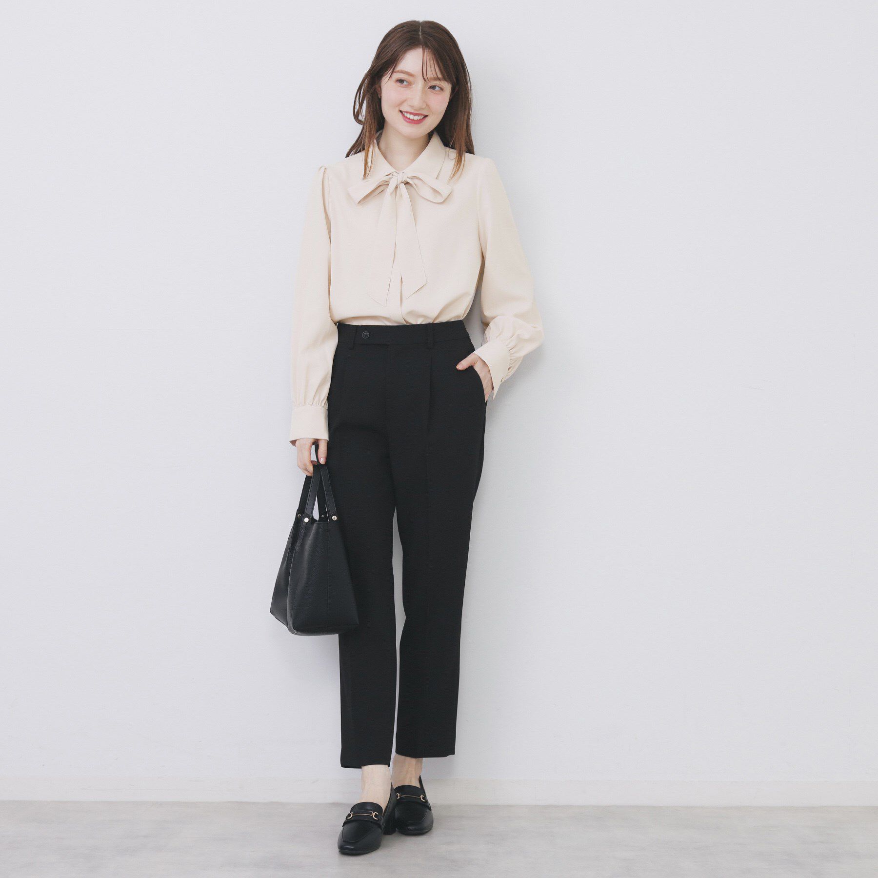 index「2枚衿ボウタイブラウス【洗濯機OK/防シワ/イージーアイロン】」|シャツ・ブラウス|